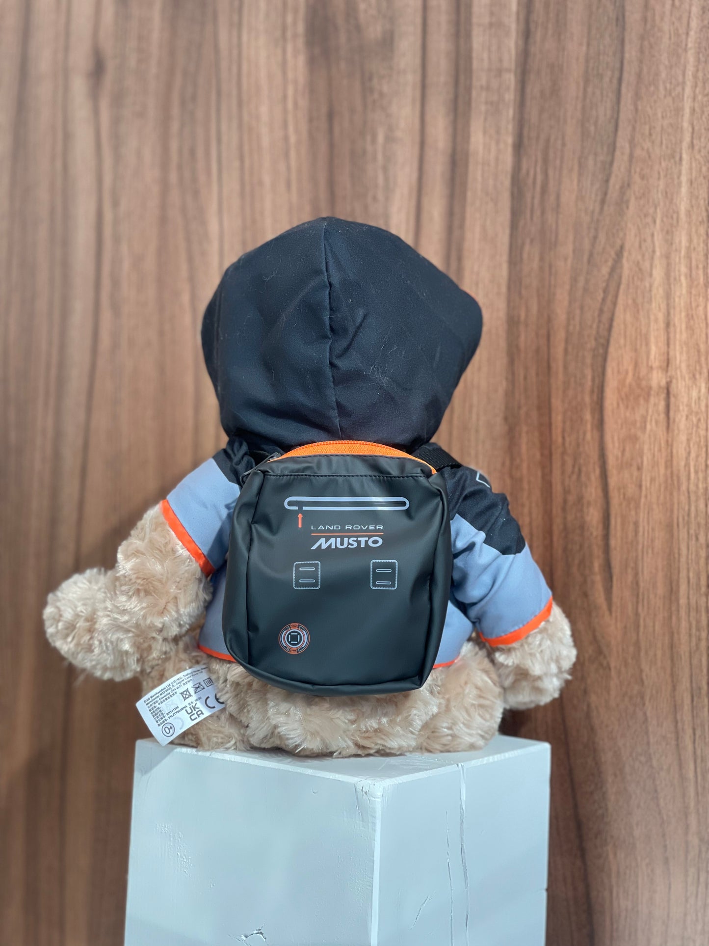 Land Rover Teddybär mit Jacke und Rucksack