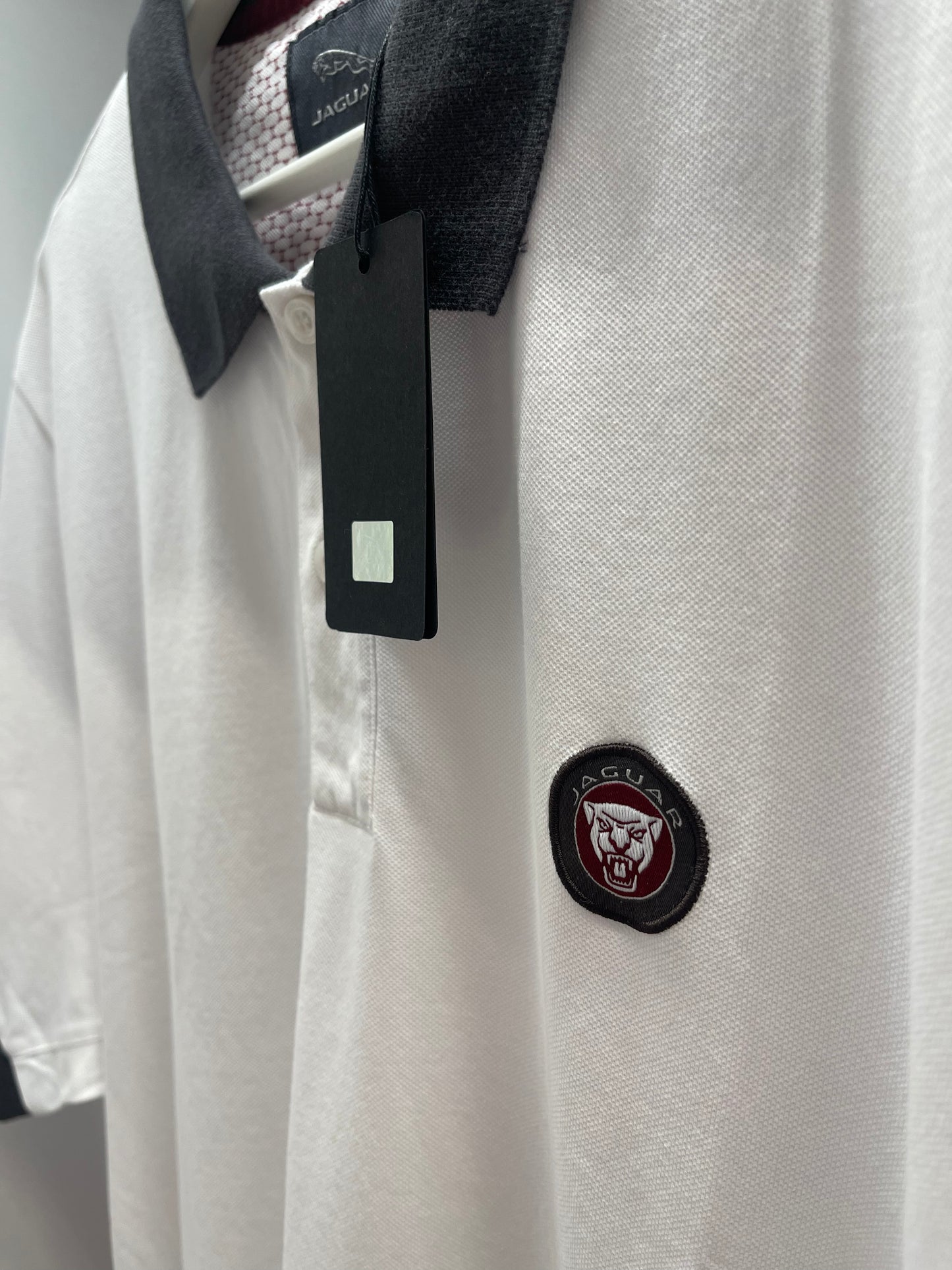 Jaguar Poloshirt weiss Herren Grösse M